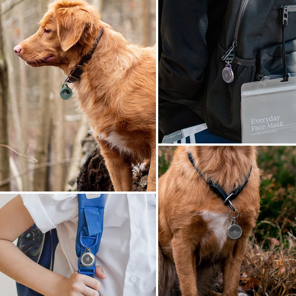 Picture of Apple Air Tag Case | Ringke Slim Case Slim and Lightweight Case for Airtag (Purple)