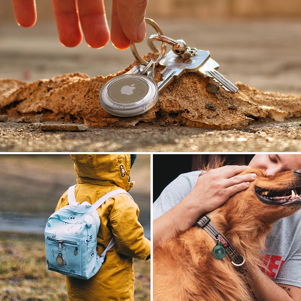 Picture of Apple Air Tag Case | Ringke Slim Case Slim and Lightweight Case for Airtag (Purple)