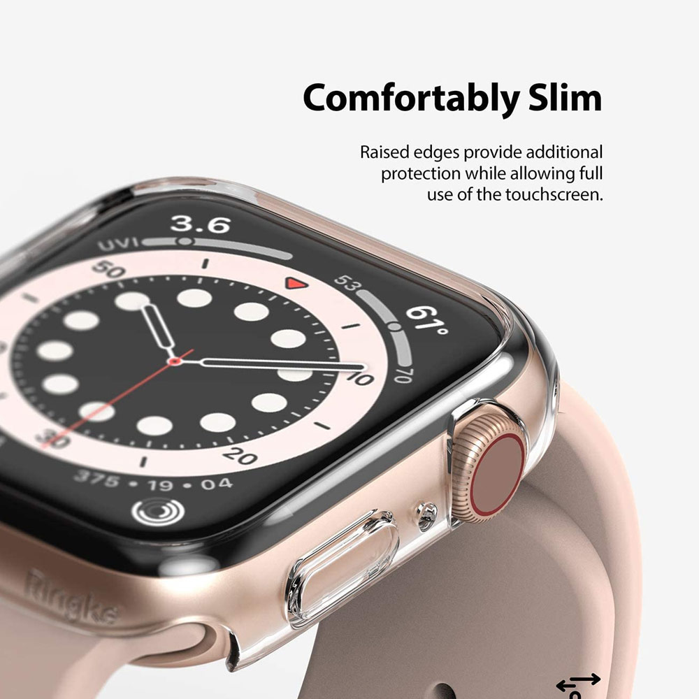 Picture of Apple Watch 40mm Case | Ringke Slim Perfect Fit Case for Apple Watch Series 4 5 6 SE 40mm (2 PACK with Clear)