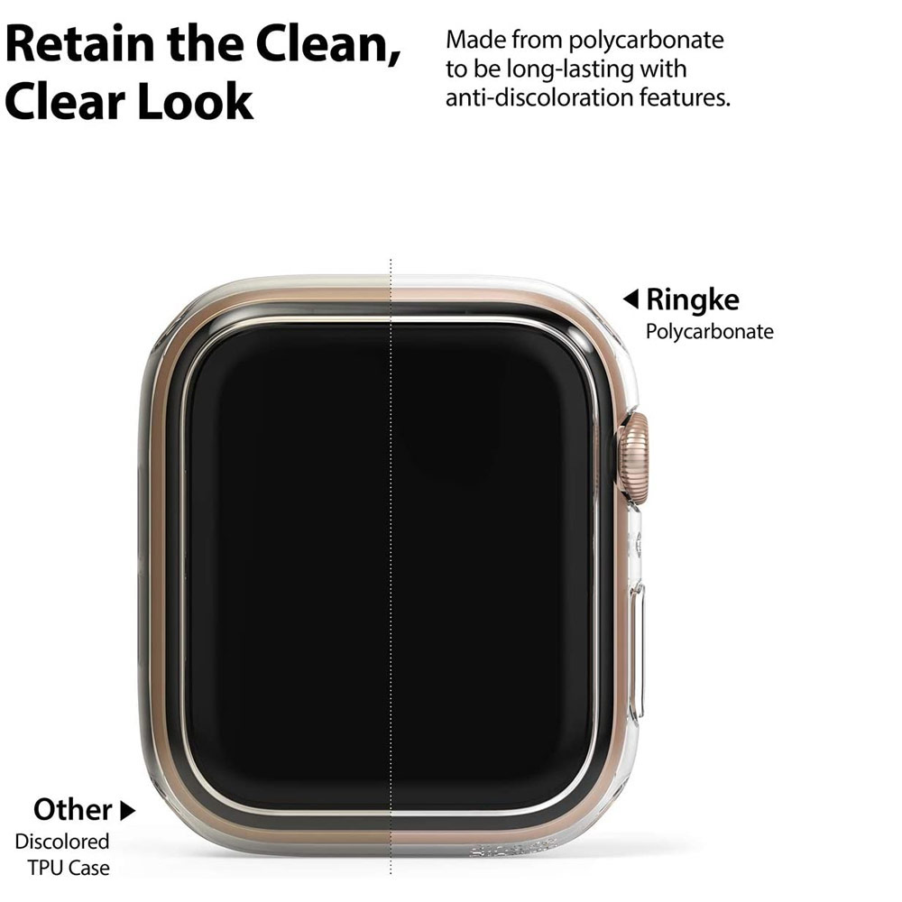 Picture of Apple Watch 40mm Case | Ringke Slim Perfect Fit Case for Apple Watch Series 4 5 6 SE 40mm (2 PACK with Clear)