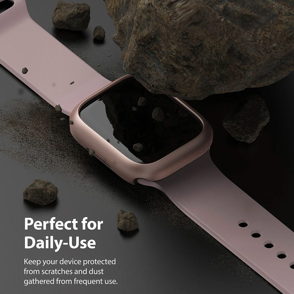 Picture of Apple Watch 41mm Case | Ringke Slim Perfect Fit Case for Apple Watch Series 7 8 9 41mm (2 PACK Clear and Pink)