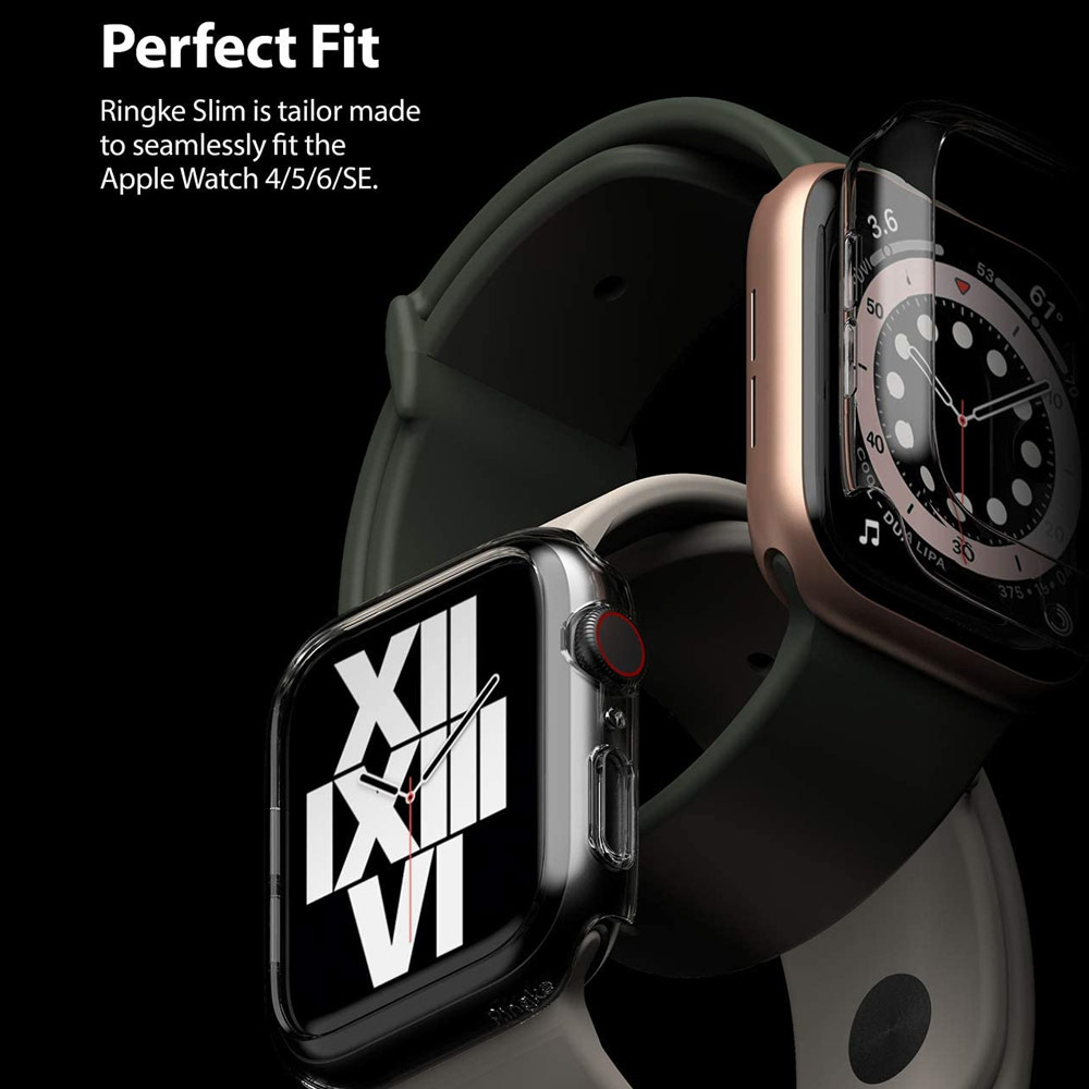 Picture of Apple Watch 44mm Case | Ringke Slim Perfect Fit Case for Apple Watch Series 4 5 6 SE 44mm (2 PACK with Clear)