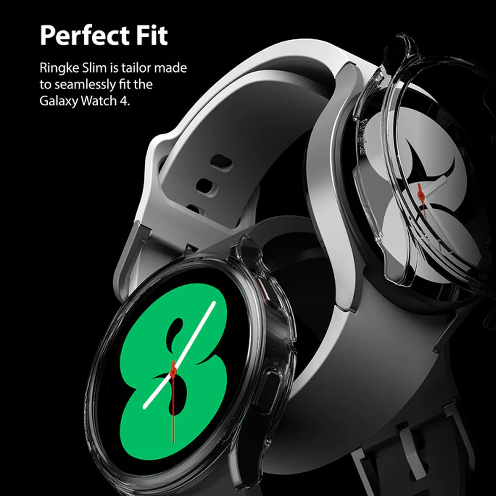 Picture of Samsung Galaxy Watch 4 40mm Case | Ringke Slim and lightweight Durable Case for Galaxy Watch 4 40mm Case (Clear and Dark Chrome)