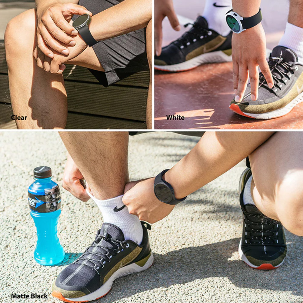 Picture of Samsung Galaxy Watch 4 40mm Case | Ringke Slim and lightweight Durable Case for Galaxy Watch 4 40mm Case (Clear and Dark Chrome)