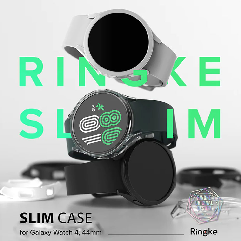 Picture of Samsung Galaxy Watch 4 44mm Case | Ringke Slim and lightweight Durable Case for Galaxy Watch 4 44mm Case (Clear and Chrome)