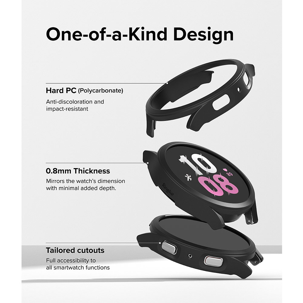 Picture of Samsung Galaxy Watch 5 40mm Case | Ringke Slim Case Durable PC Protection Case for Samsung Galaxy Watch 5 Series 40mm (Matte Black)