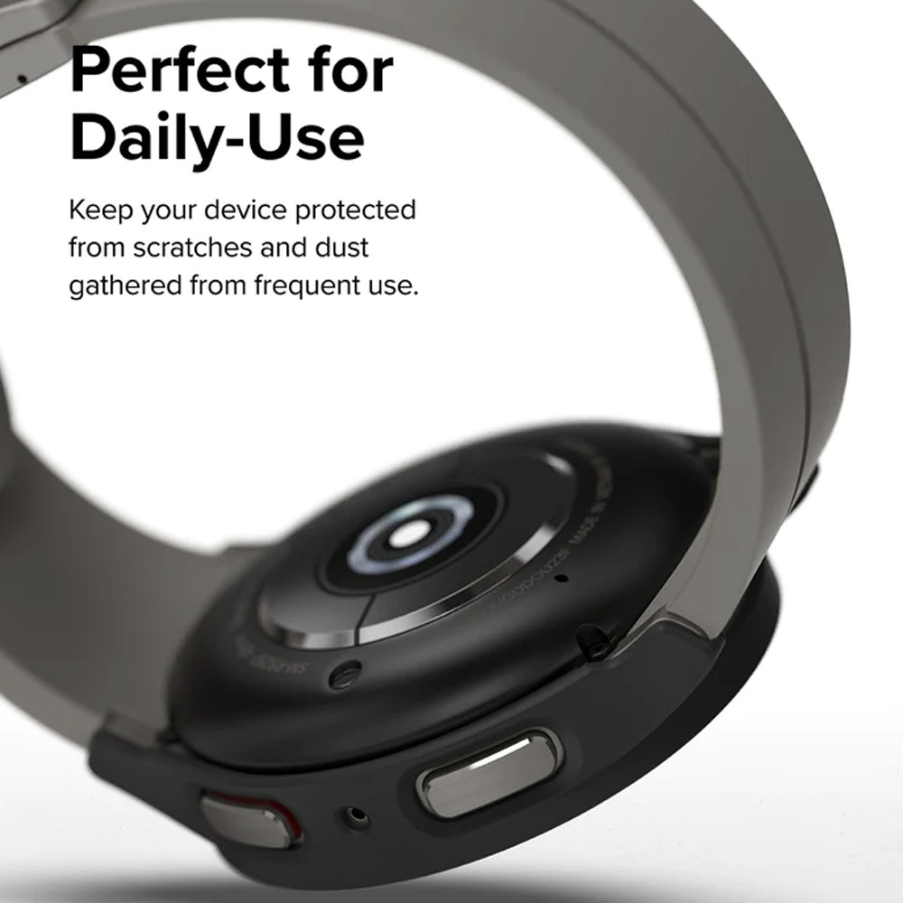 Picture of Samsung Galaxy Watch 5 Pro 45mm Case | Ringke Slim Case Durable PC Protection Case for Samsung Galaxy Watch 5 Pro Series 45mm (Dark Chrome)