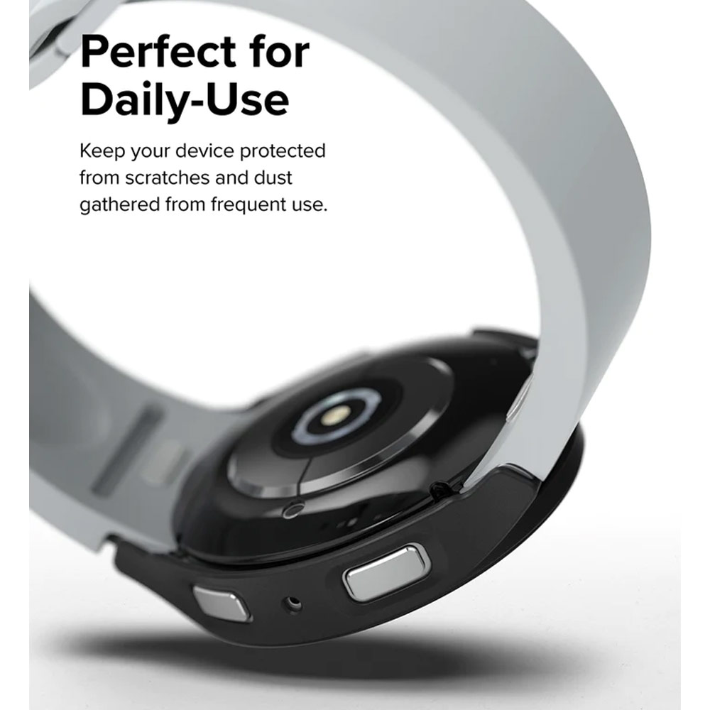 Picture of Samsung Galaxy Watch 6 40mm Case | Ringke Slim Case Durable Protection PC Case for Samsung Galaxy Watch 6 Series 40mm (Clear and Chrome)