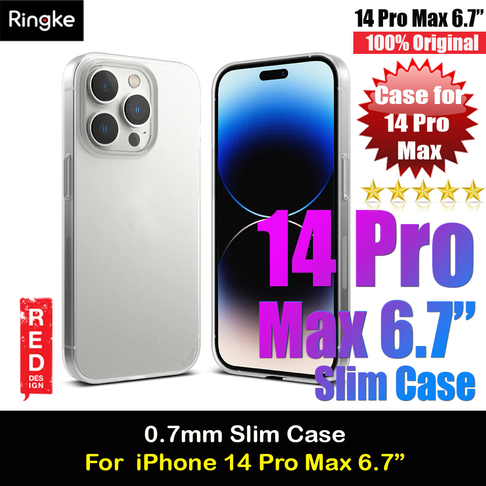 Picture of Ringke Slim Protection Anti Yellowing Crystal Clear Case for Apple iPhone 14 Pro Max 6.7 (Matte) Apple iPhone 14 Pro Max 6.7- Apple iPhone 14 Pro Max 6.7 Cases, Apple iPhone 14 Pro Max 6.7 Covers, iPad Cases and a wide selection of Apple iPhone 14 Pro Max 6.7 Accessories in Malaysia, Sabah, Sarawak and Singapore 