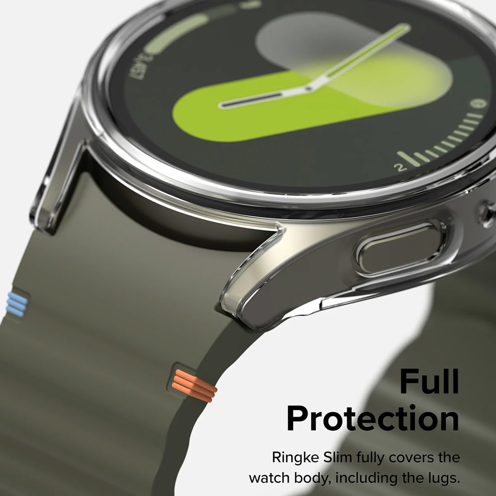 Picture of Samsung Galaxy Watch 7 40mm Case | Ringke Slim Case and Tempered Glass Screen Protector for Samsung Galaxy Watch 7 40mm (Clear)