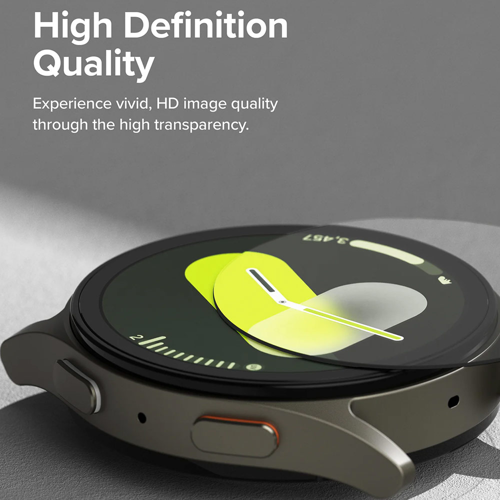 Picture of Samsung Galaxy Watch 7 44mm Case | Ringke Slim Case and Tempered Glass Screen Protector for Samsung Galaxy Watch 7 44mm (Clear)