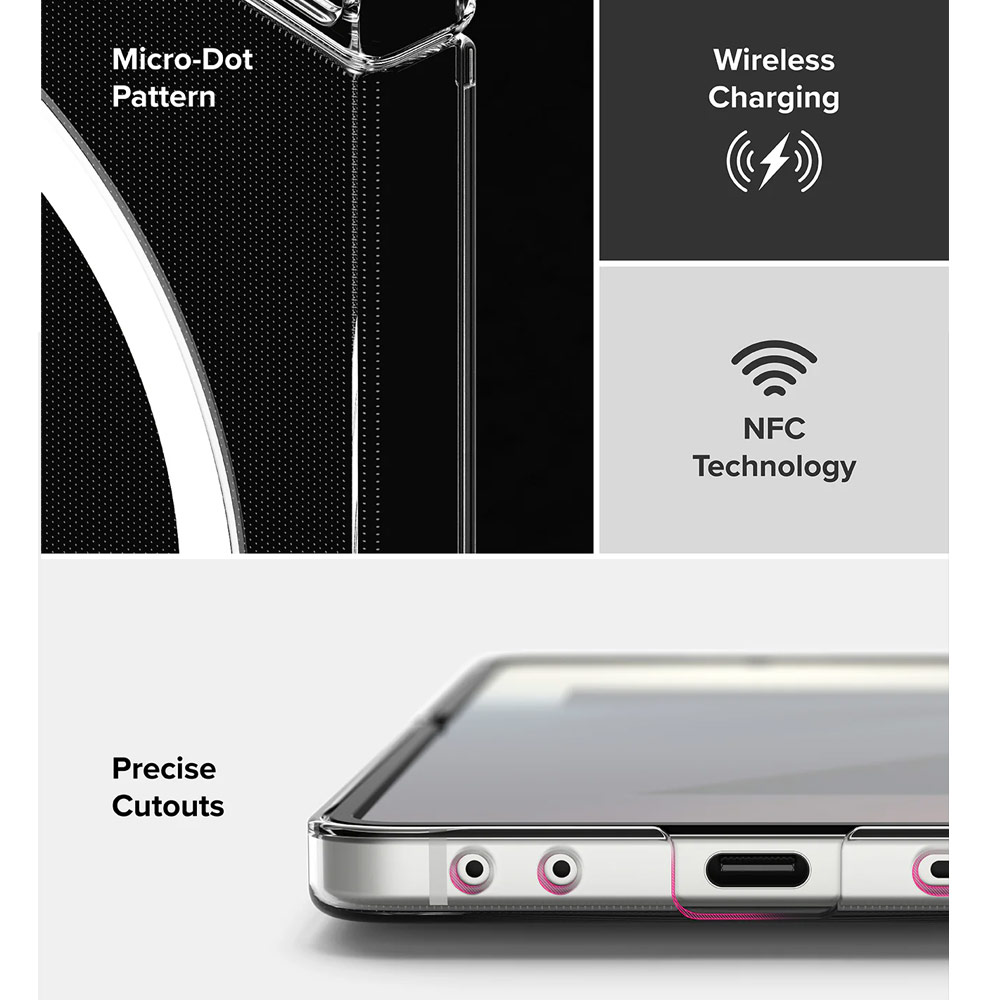 Picture of Samsung Galaxy Z Flip 7 Case | Ringke Slim Magnetic Case for Samsung Galaxy Z Flip 7 (Clear)