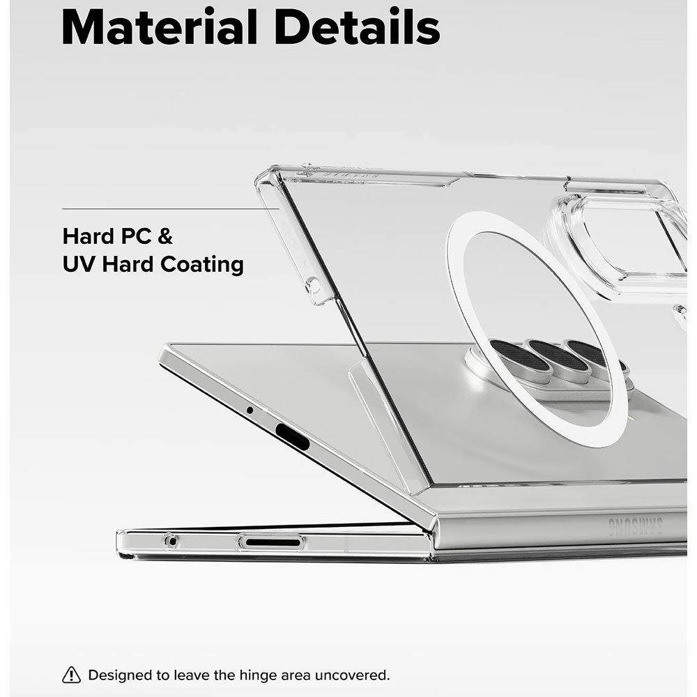 Picture of Samsung Galaxy Z Fold 7 Case | Ringke Slim Magnetic Case for Samsung Galaxy Z Fold 7 (Clear)