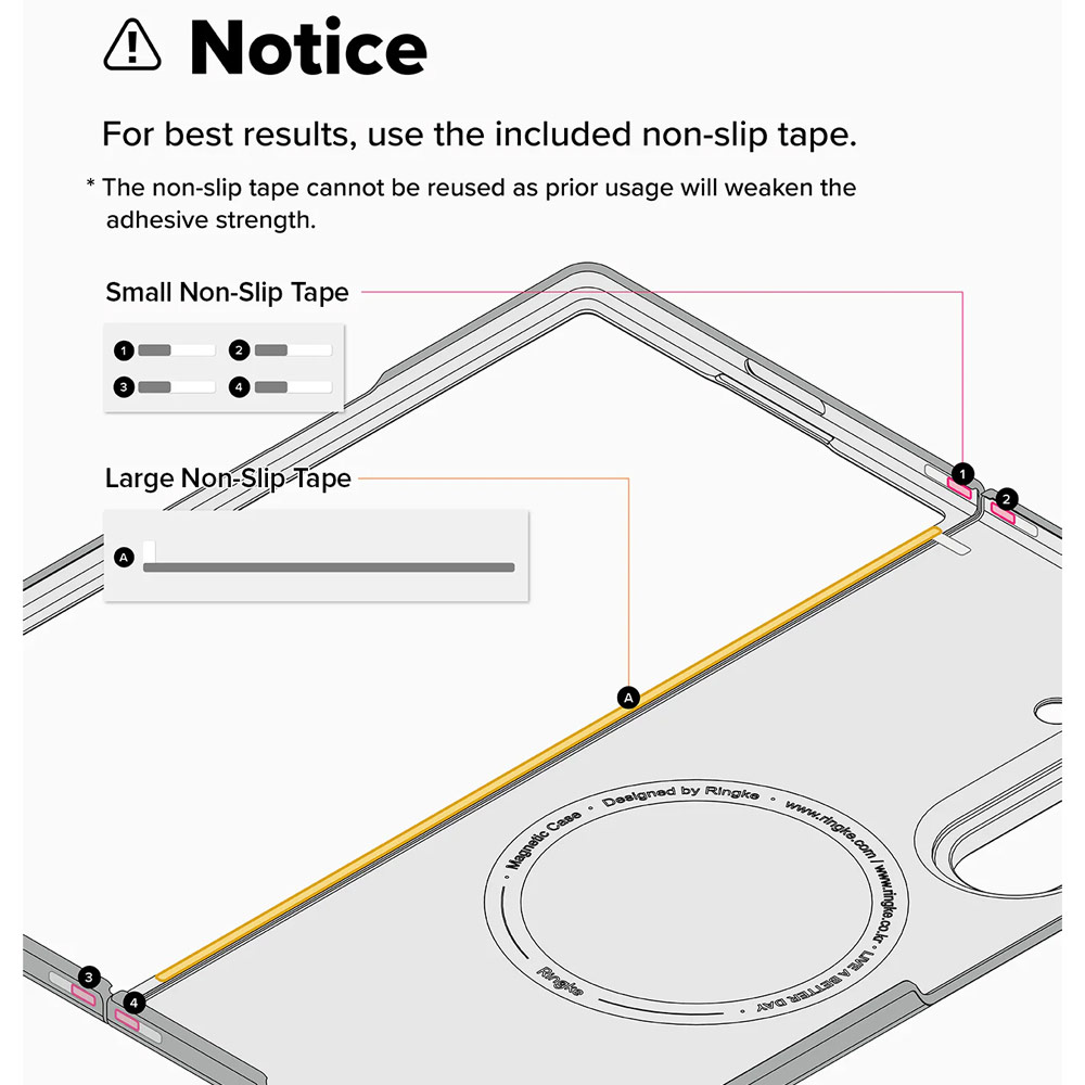 Picture of Samsung Galaxy Z Fold 7 Case | Ringke Slim Magnetic Case for Samsung Galaxy Z Fold 7 (Clear)