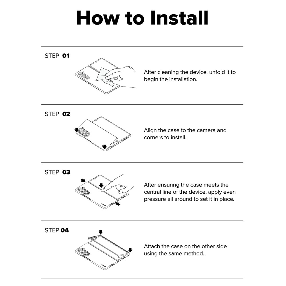 Picture of Samsung Galaxy Z Fold 7 Case | Ringke Slim Magnetic Case for Samsung Galaxy Z Fold 7 (Clear)