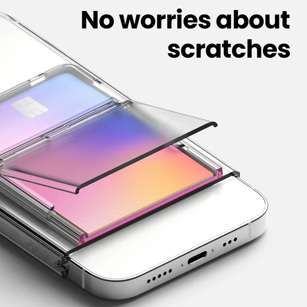 Picture of Ringke 2 in 1 Adhesive Card Holder Stand Slot Kickstand with High Quality PC Material for Smartphone (Clear Mist)