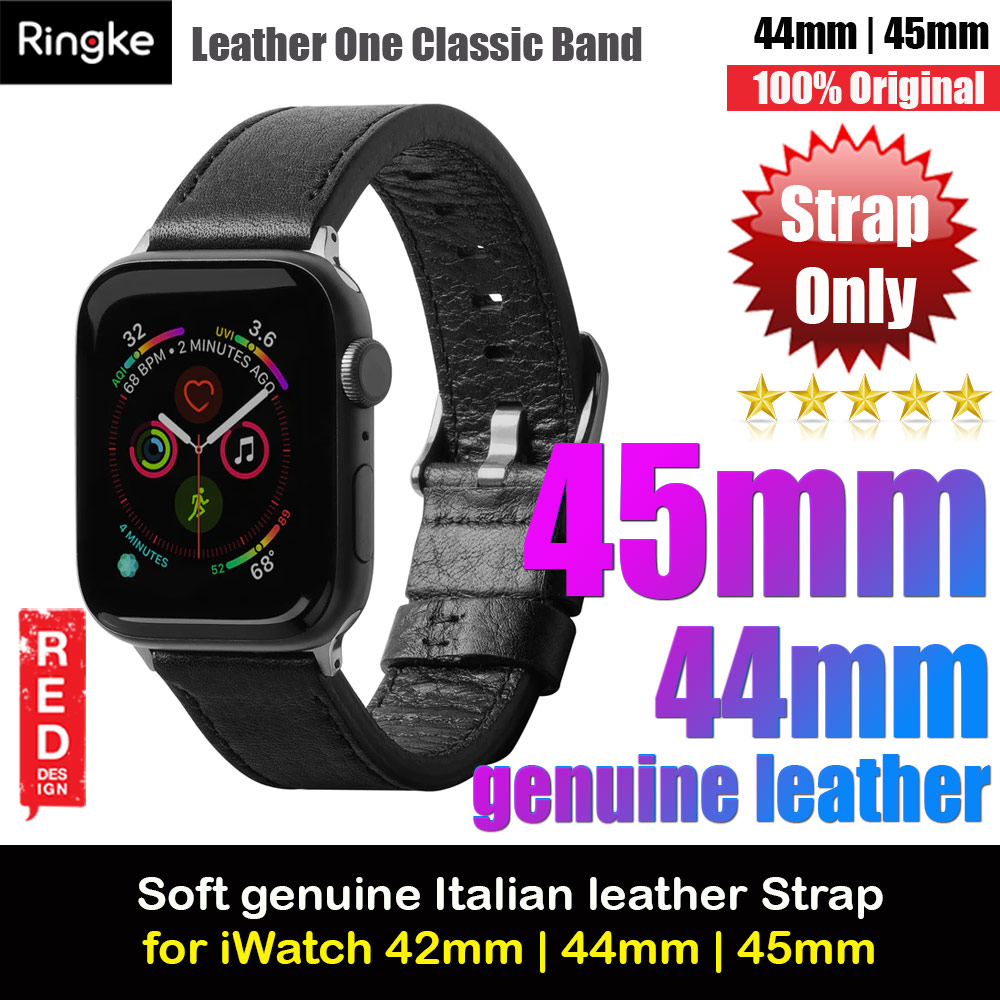 Picture of Ringke Genuine Leather One Classic Strap for Apple Watch Series 4 5 6 8 9 42mm 44mm 45mm 49mm Ultra (Black) Apple Watch 49mm	Ultra 3- Apple Watch 49mm	Ultra 3 Cases, Apple Watch 49mm	Ultra 3 Covers, iPad Cases and a wide selection of Apple Watch 49mm	Ultra 3 Accessories in Malaysia, Sabah, Sarawak and Singapore 