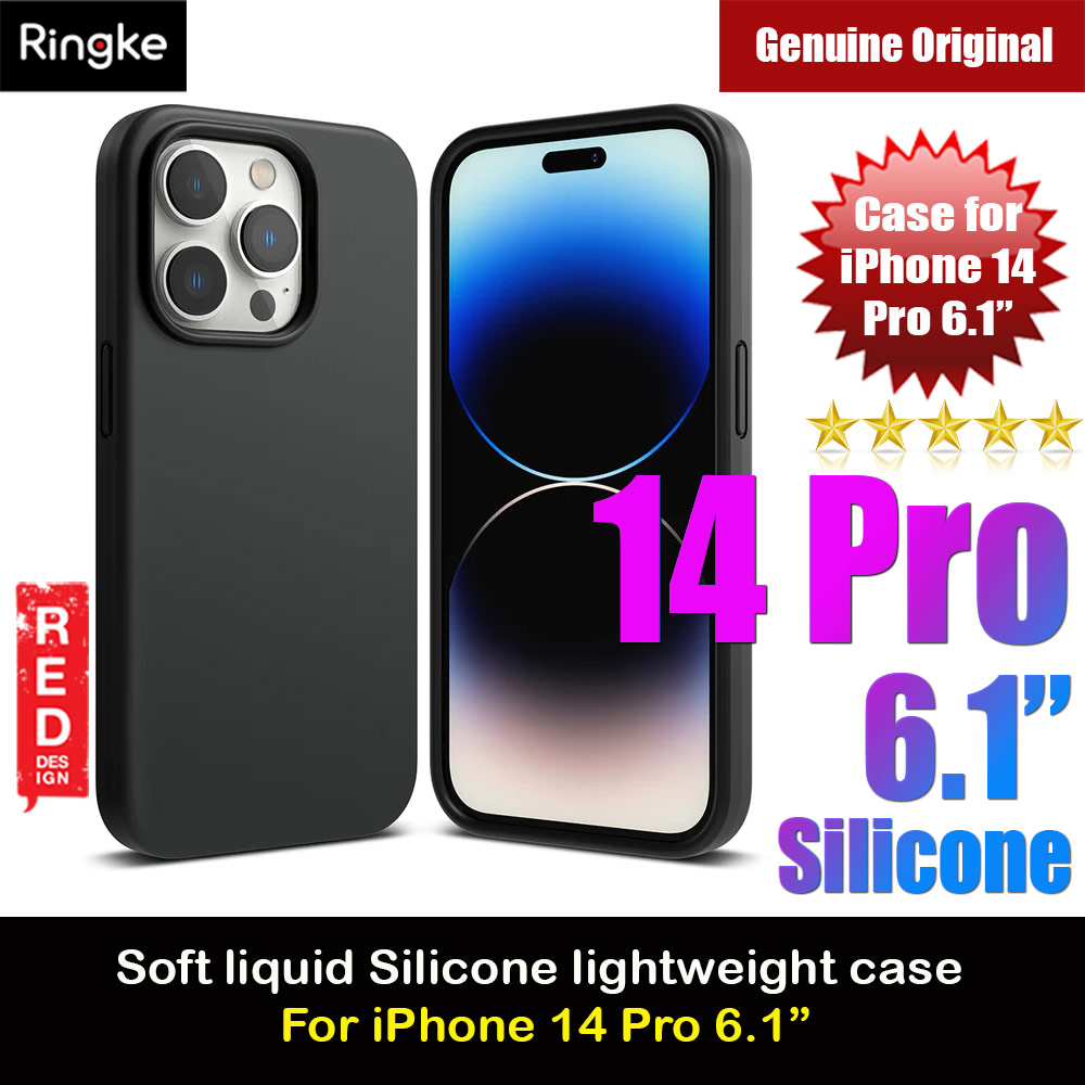 Picture of Ringke Soft Liquid Silicone Protection Case for iPhone 14 Pro 6.1 (Black) Apple iPhone 14 Pro 6.1- Apple iPhone 14 Pro 6.1 Cases, Apple iPhone 14 Pro 6.1 Covers, iPad Cases and a wide selection of Apple iPhone 14 Pro 6.1 Accessories in Malaysia, Sabah, Sarawak and Singapore 