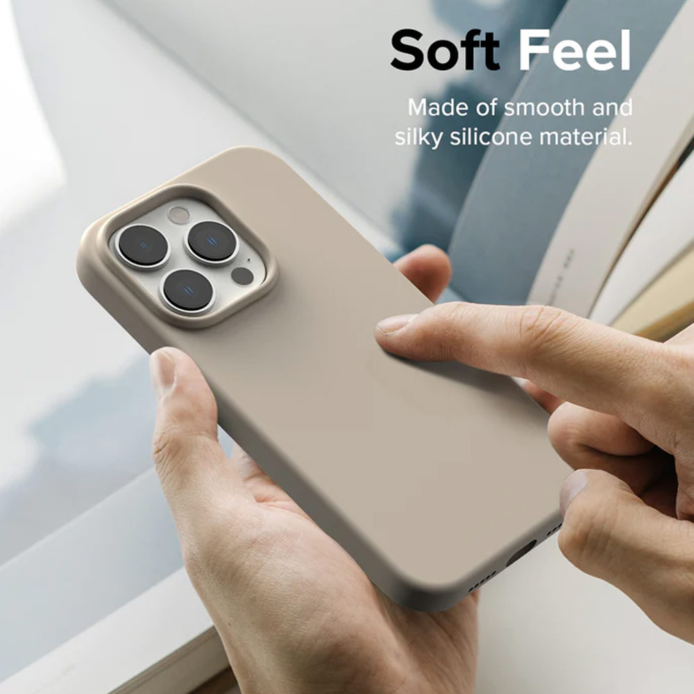 Picture of Apple iPhone 14 Pro 6.1 Case | Ringke Soft Liquid Silicone Protection Case for iPhone 14 Pro 6.1 (Lavender)