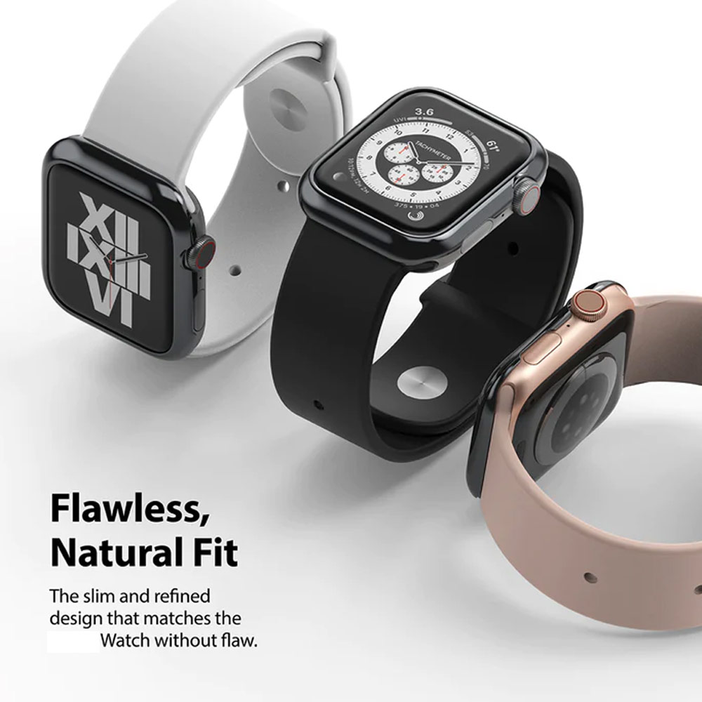 Picture of Apple Watch 40mm | Ringke Adhesive Stainless Steel Bezel Styling for Apple Watch Series 4 5 6 SE 40mm (Graphite)