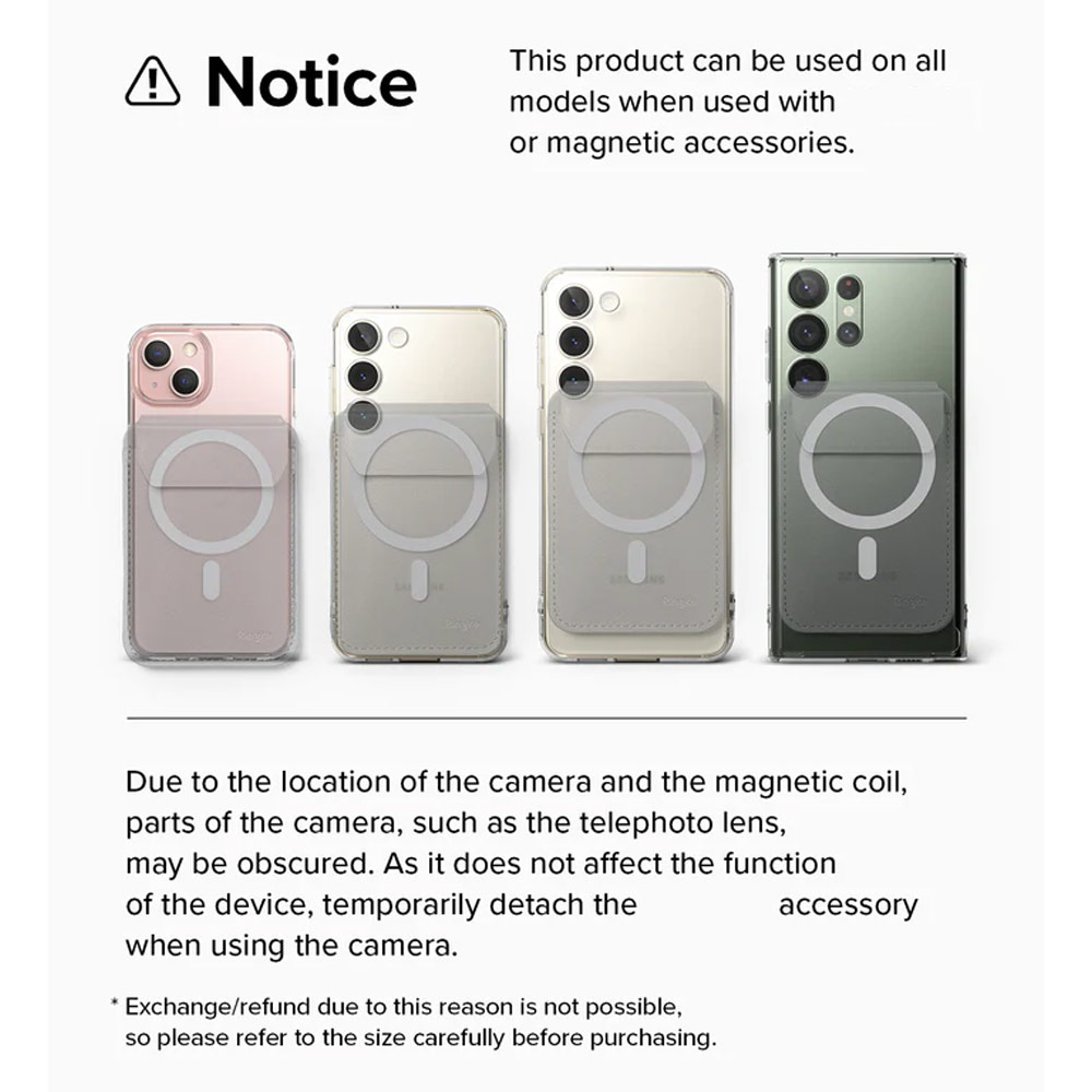 Picture of Apple iPhone 13 6.1 | Ringke Snap Magnetic Stand Wallet Magnetic Stand for iPhone 14 iPhone 15 Pro Max Card Holder Phone Stand (Light Gray)