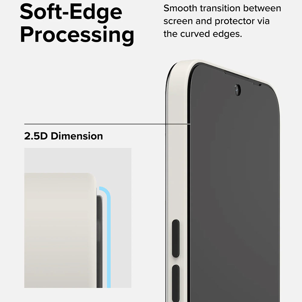 Picture of Nothing Phone 2a Screen Protector | Ringke Tempered Glass Screen Protector with Installation Jig for Nothing Phone 2a (Clear 2pcs Pack)