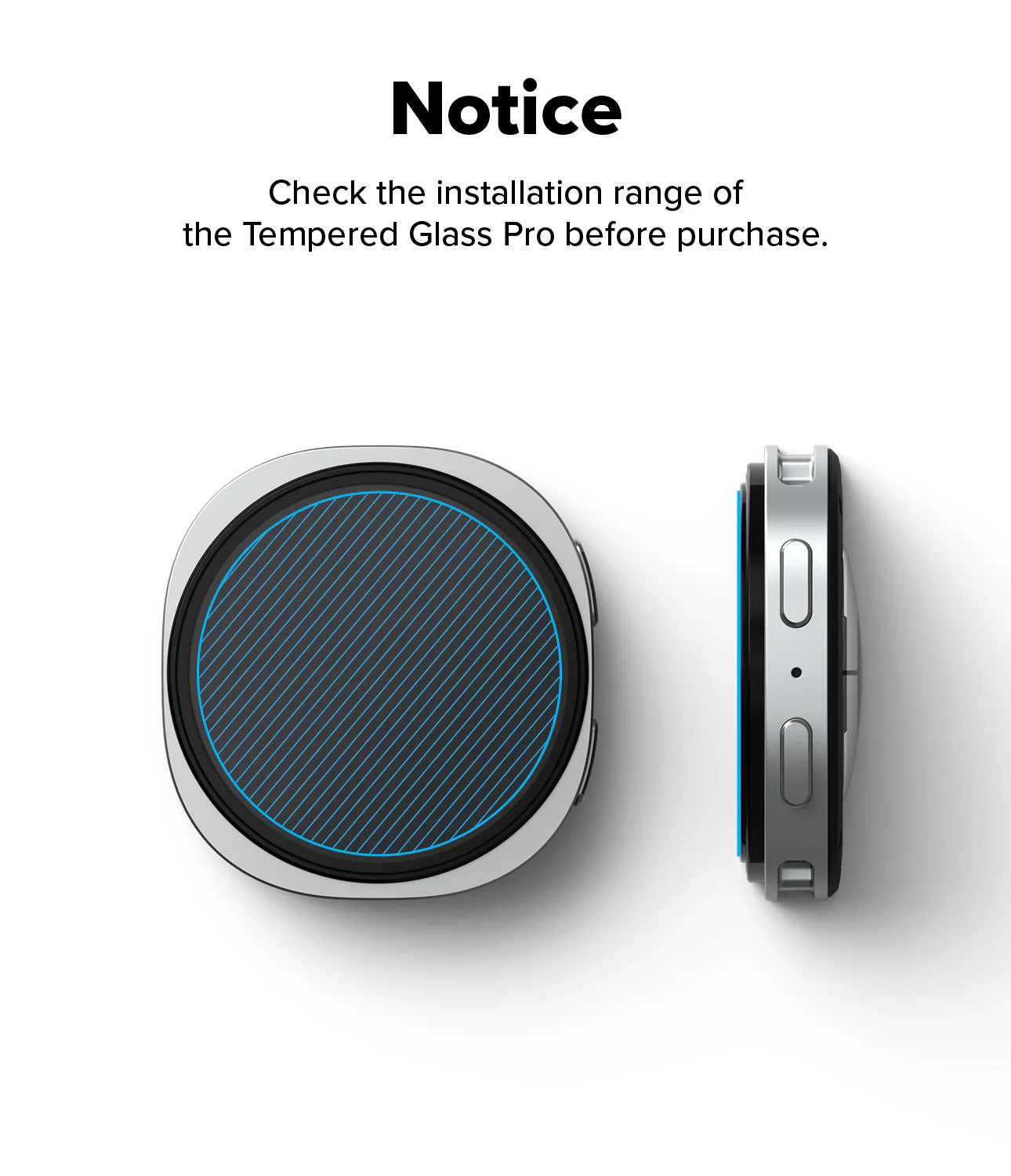 Picture of Samsung Galaxy Watch 8 40mm | Ringke Tempered Glass Pro for Samsung Galaxy Watch 8 40mm (2pcs)