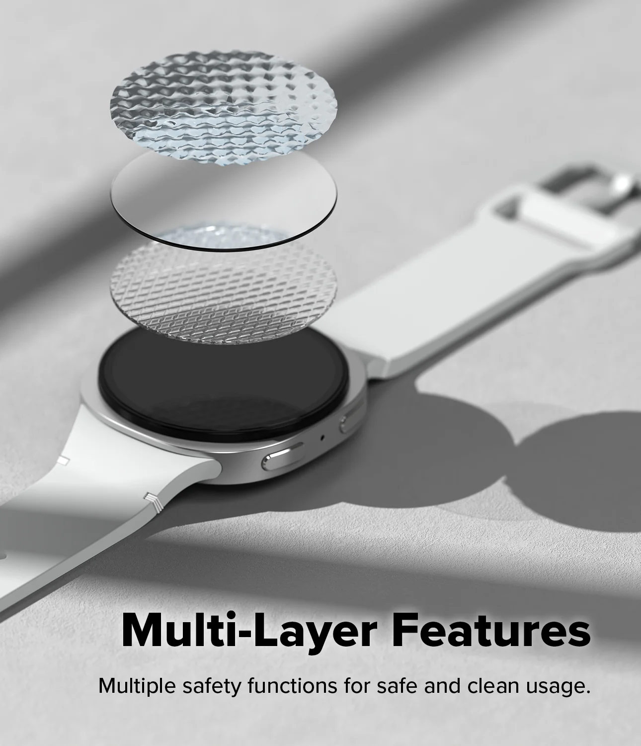 Picture of Samsung Galaxy Watch 8 44mm  | Ringke Tempered Glass Pro for Samsung Galaxy Watch 8 44mm (2pcs)