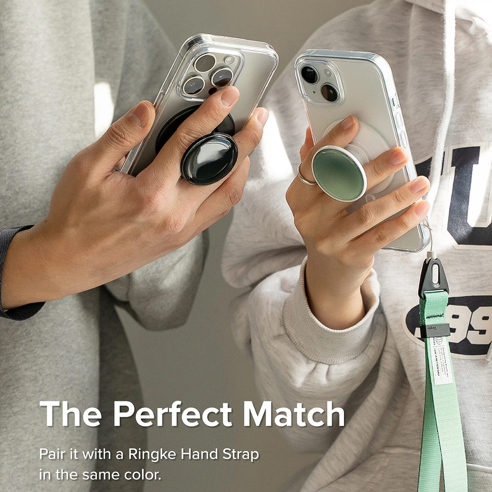 Picture of Ringke Tok Magnetic Grip Stand Holder Popsocket similar Grip Holder (Glossy Forest)