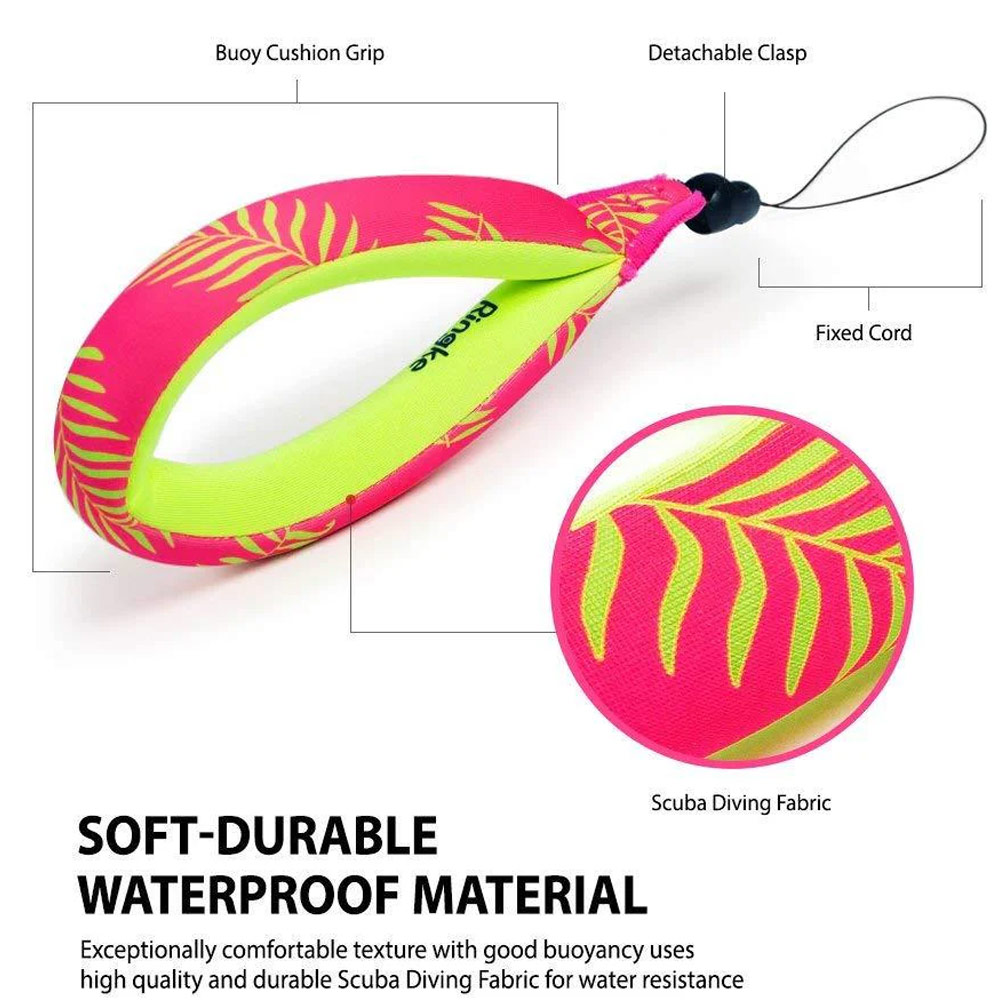 Picture of Ringke Your device will stay floating with our Ringke Floating Strap (Palm Leaves)