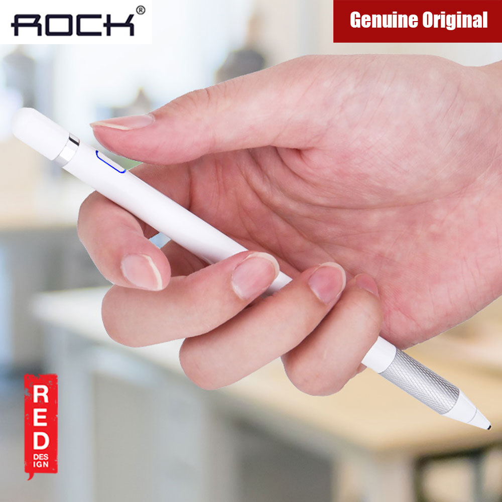 Picture of Apple iPad 2 | Rock Active Capacitive Pen Sensitive and Precise Stylus for iPad, iPhone Samsung Android and Most Touchscreens (White)