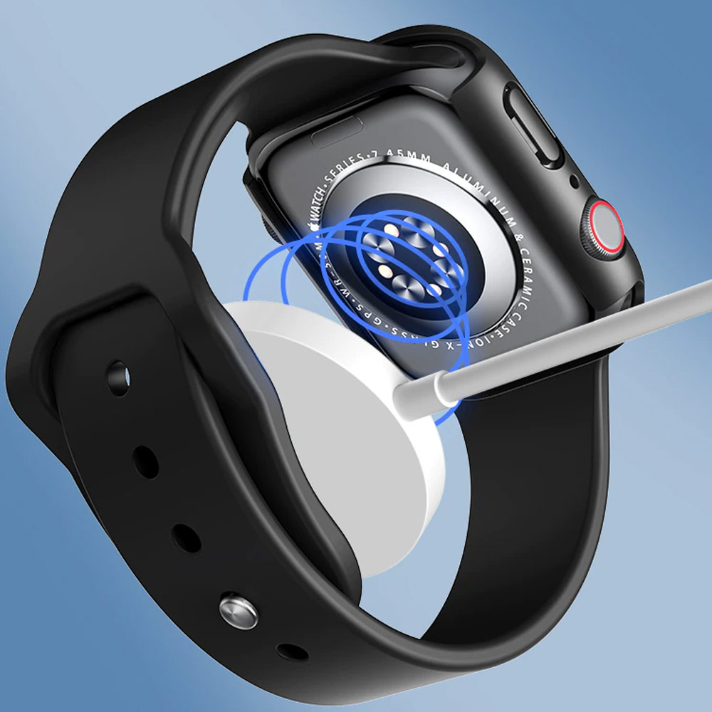 Picture of Apple Watch 41mm Case | Rock Integrated Case with High Sensitivity Touch 9H Tempered Glass for Apple Watch 41mm (Black)