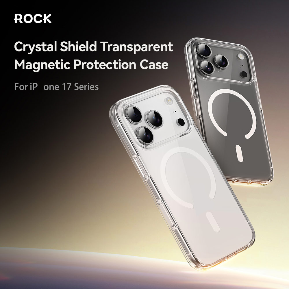 Picture of Apple iPhone Air 6.5 Case | Rock Crystal Shield Magnetic Drop Protection Case for iPhone Air 6.5 (Clear)
