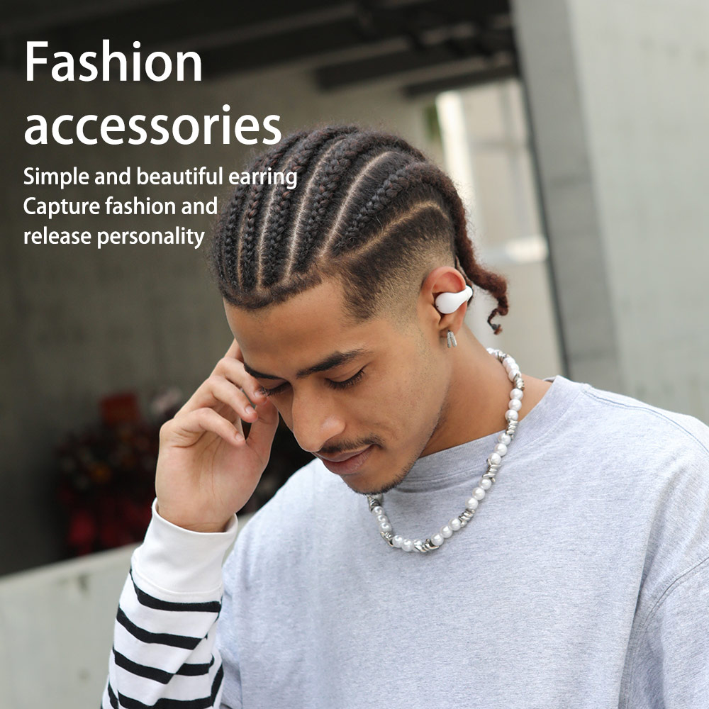 Picture of ROCK Ambie Sound EarCuffs TWS Earphone Bluetooth 5.2 Dual Stereo Touch Control Long Standby HIFI Ear Hook Headset Sport Earbuds (Black)