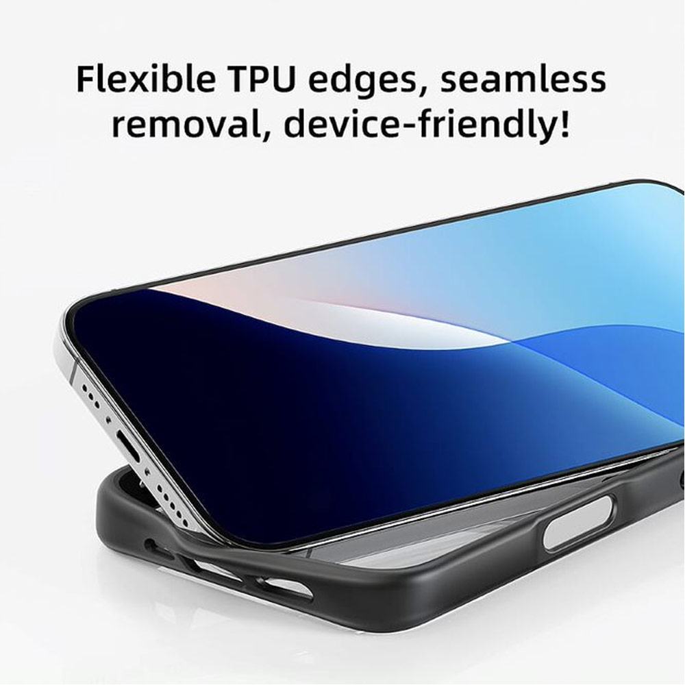 Picture of Apple iPhone 16 Pro Max 6.9 Case | Rock Guard Clear Transparent Magsafe Compatible Drop Protection Case for iPhone 16 Pro Max 6.9 (Clear Grey)