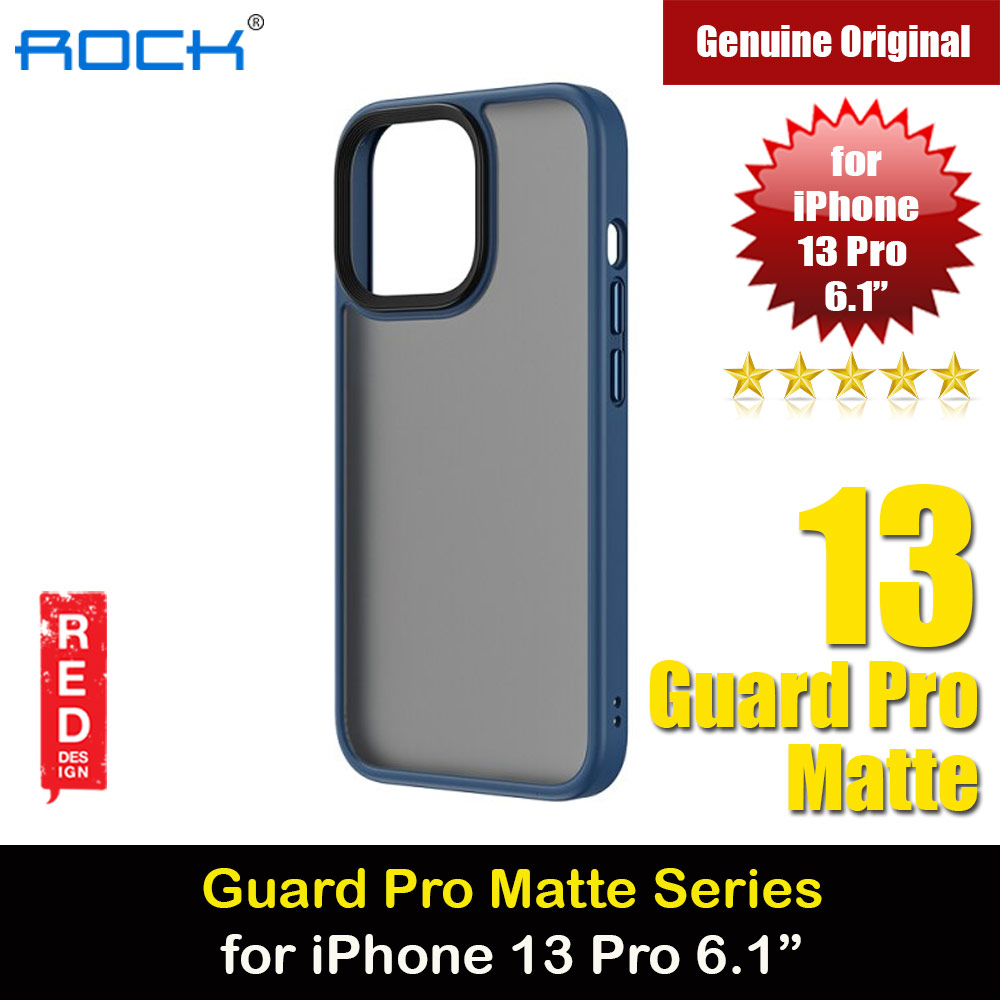 Picture of Rock Guard Pro Anti Finger Print Drop Protection Case for iPhone 13 Pro 6.1 (Matte Blue) Apple iPhone 13 Pro 6.1- Apple iPhone 13 Pro 6.1 Cases, Apple iPhone 13 Pro 6.1 Covers, iPad Cases and a wide selection of Apple iPhone 13 Pro 6.1 Accessories in Malaysia, Sabah, Sarawak and Singapore 