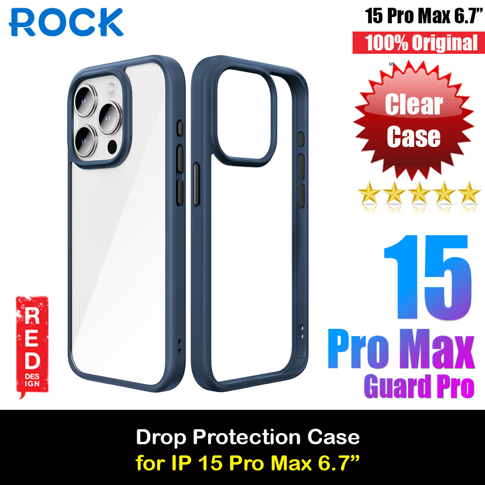 Picture of Rock Guard Ultra Thin Light Weight Drop Protection Case for iPhone 15 Pro Max 6.7 (Blue) Apple iPhone 15 Pro Max 6.7- Apple iPhone 15 Pro Max 6.7 Cases, Apple iPhone 15 Pro Max 6.7 Covers, iPad Cases and a wide selection of Apple iPhone 15 Pro Max 6.7 Accessories in Malaysia, Sabah, Sarawak and Singapore 