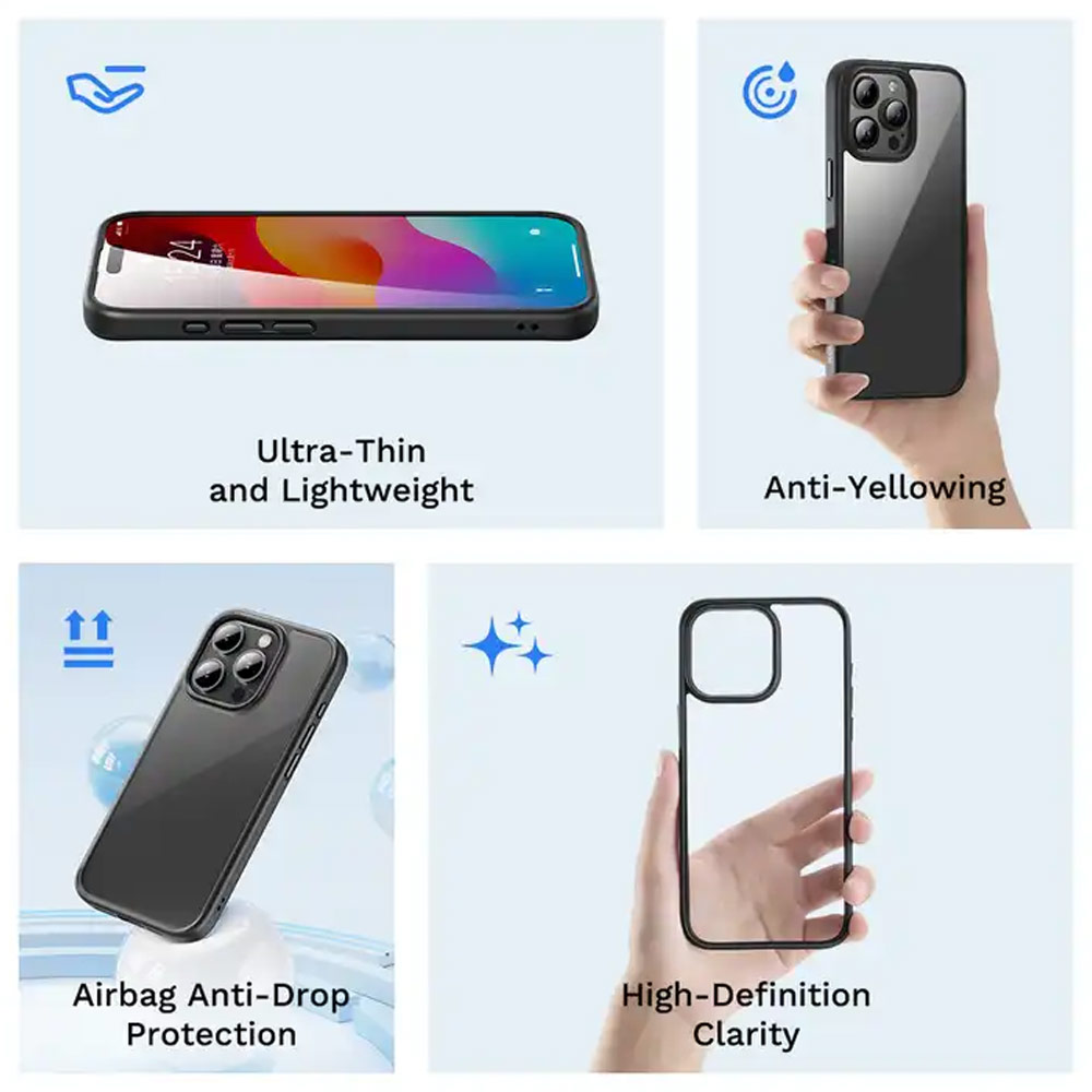 Picture of Apple iPhone 15 Plus 6.7 Case | Rock Guard Ultra Thin Light Weight Drop Protection Case for iPhone 15 Plus 6.7 (White)