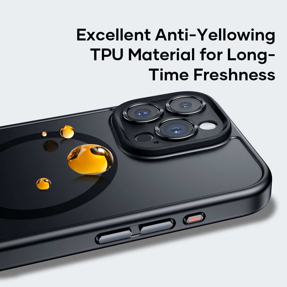 Picture of Apple iPhone 15 Pro 6.1 Case | Rock Guard Touch Lens Protection Anti Finger Print Drop Protection Magsafe Compatible Case for iPhone 15 Pro 6.1 (Matte Blue)