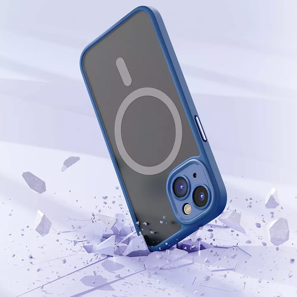 Picture of Apple iPhone 14 Pro 6.1 Case | Rock Guard Touch Lens Protection Anti Finger Print Drop Protection Magsafe Compatible Case for iPhone 14 Pro 6.1 (Matte Purple)