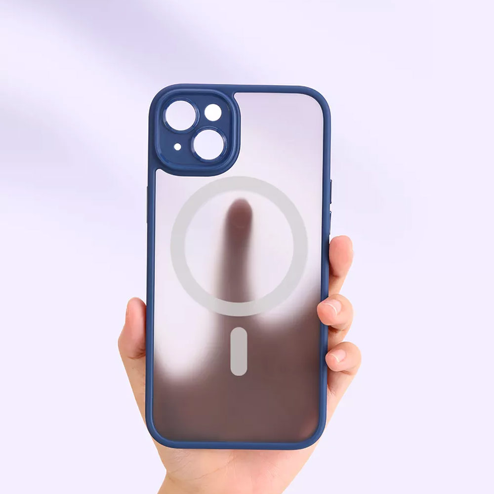 Picture of Apple iPhone 14 Pro 6.1 Case | Rock Guard Touch Lens Protection Anti Finger Print Drop Protection Magsafe Compatible Case for iPhone 14 Pro 6.1 (Matte Purple)