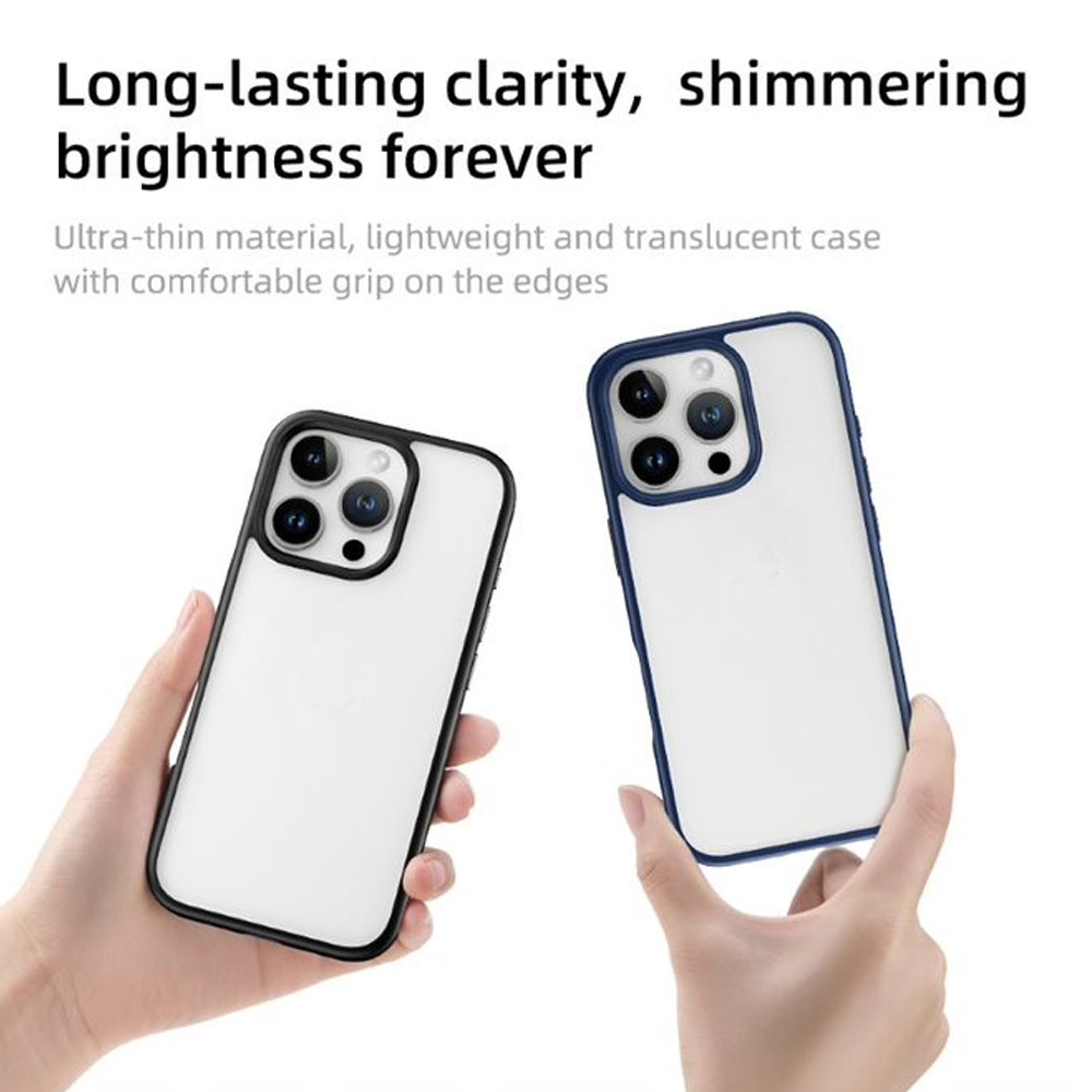 Picture of Apple iPhone 16 Pro 6.3 Case | Rock Guard Clear Transparent Drop Protection Case for iPhone 16 Pro 6.3 (Clear Grey)