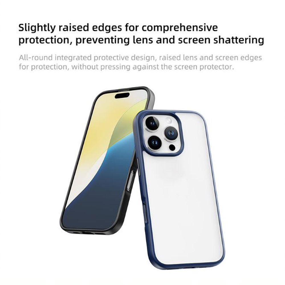 Picture of Apple iPhone 16 Pro 6.3 Case | Rock Guard Clear Transparent Drop Protection Case for iPhone 16 Pro 6.3 (Clear Grey)