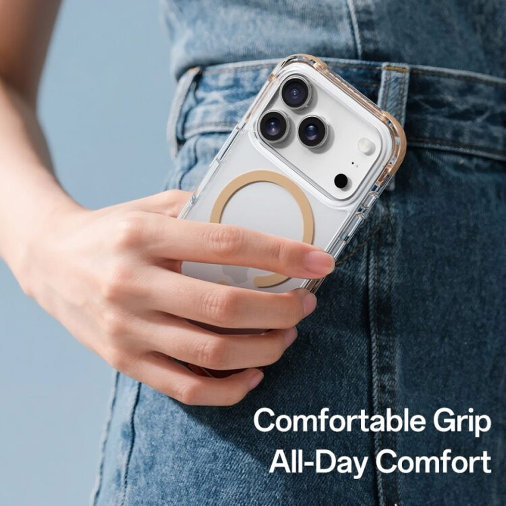 Picture of Apple iPhone 17 Pro Max 6.9 Case | Rock Crystal Clear Magnetic Anti Drop Protection Case for iPhone 17 Pro Max 6.9 (Black)