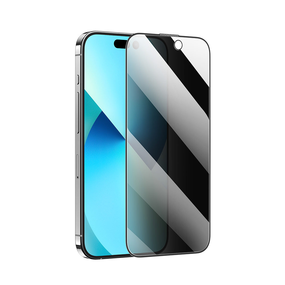 Picture of Apple iPhone 15 Plus 6.7  | Rock Anti Peep HD Full Coverage Tempered Glass for iPhone 15 Plus 6.7 (Privacy)