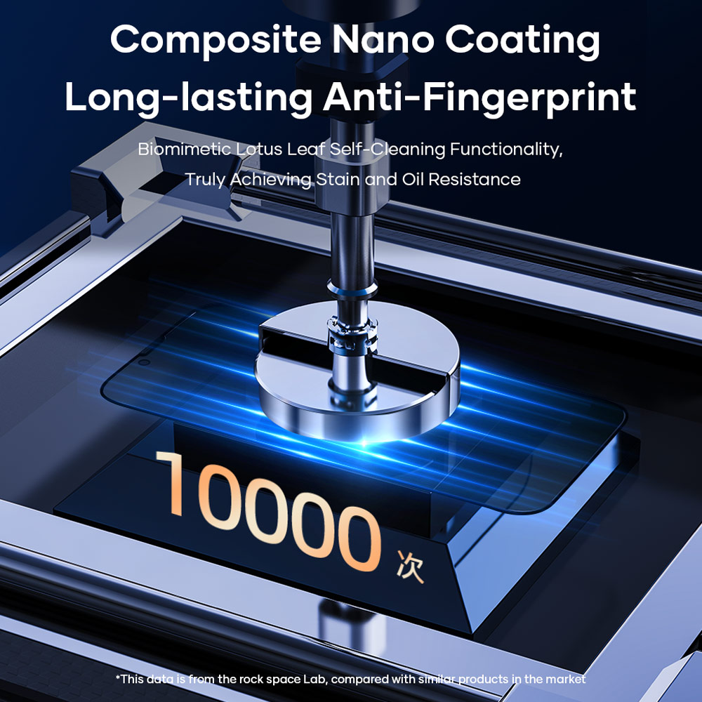 Picture of Apple iPhone 15 Plus 6.7  | Rock Anti Peep HD Full Coverage Tempered Glass for iPhone 15 Plus 6.7 (Privacy)