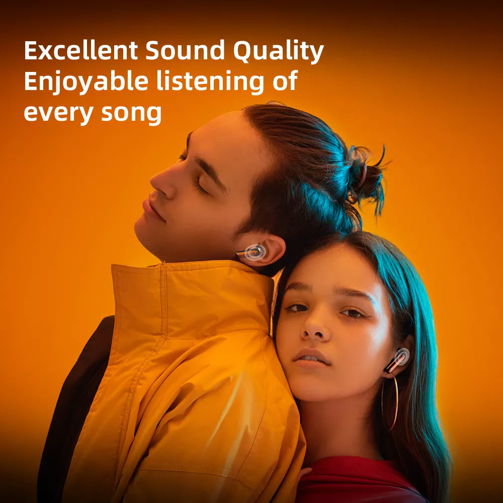 Picture of Rock R3 Steampunk Wireless TWS Bluetooth In Ear Earphone Music Call Noise Cancellation (Blue)