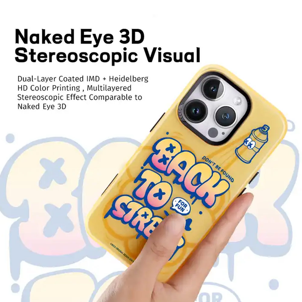 Picture of Apple iPhone 15 Pro 6.1 Case | Rock Inshare Graffiti Hiqh Quality Print Colorful Drop Protection Case for iPhone 15 Pro 6.1 (Brown)