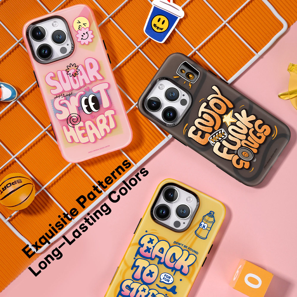 Picture of Apple iPhone 15 Pro 6.1 Case | Rock Inshare Graffiti Hiqh Quality Print Colorful Drop Protection Case for iPhone 15 Pro 6.1 (Brown)