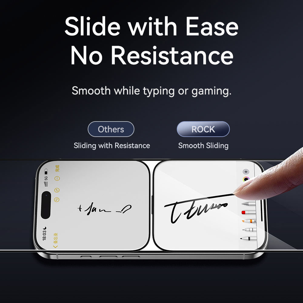 Picture of Apple iPhone 17 Pro Max 6.9  | Rock Anti Peep HD Full Coverage Tempered Glass for iPhone 17 Pro Max 6.9 (Privacy)